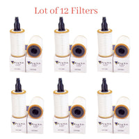 12 x Engine Oil Filter Fits:  HU7025Z Mercedes Benz C CL CLS E GL GLE ML R S SL