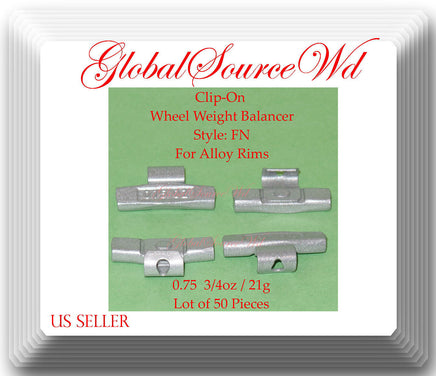 200 Pc Assort Clip-On Wheel Weight FN for Alloy Rim Japan Cars 025 050 075 1 oz