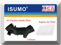 2 PC Air Cleaner Intake Hose & Air Filter Fits:Camry 10-11 2.5L Venza 09-16 2.7L