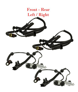 4 ABS Wheel Speed Sensor Front Rear L&R Fits:Town & Country Grand Caravan 08-11