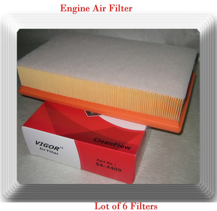 Lot of 6x Engine Air Filter Fits:Fram CA6545 WIX 46240 Audi Volkswagen 1988-2012