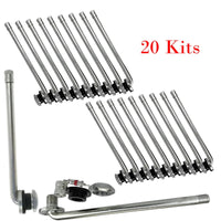 20 x TR509 Tubeless Truck Tire Valve Stems older 22.5" and 24.5" Aluminum Wheels