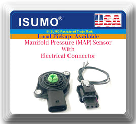 Manifold Pressure (MAP) Sensor W/Electrical Connector Fits: Audi - VW Volkswagen