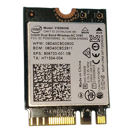 Intel Dual Band Wireless-AC 3165 3165NGW 802.11AC WiFi + Bluetooth 4.2 NGFF Card