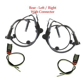 2 x ABS Wheel Speed Sensor & Connector Rear L/R Fits Eclipse Cross Outlander