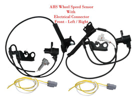 2 x ABS Wheel Speed Sensor +Connectors Front L/R Fits Corolla Matrix Vibe