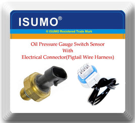 Oil Pressure Sensor W/ Connector Fits Vehicles With Cummins N14 M11 ISX L10 
