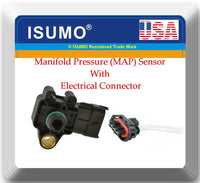Manifold Pressure (MAP) Sensor &Connector Fits: Buick Cadillac Chevrolet GMC