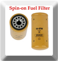 3 x 1R0750 Fuel Filter Fits Freightliner Kenworth & Much More w/ CAT Engines