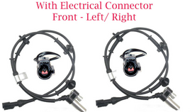 2 x ABS Wheel Speed Sensor w/Connectors Front L/R Ford Lincoln Mazda RWD