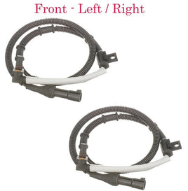 2 x ABS Wheel Speed Sensor Front L & R Fits: Expedition F150 F250 Navigator 4WD