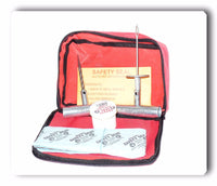 Made in the U.S.A Red Pouch Safety Seal Tire Repair String Truck Kit