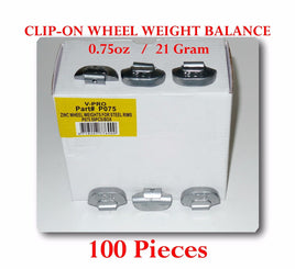 100 Pieces P Style Clip-on Wheel Weight Balance 0.75oz 21 gram  P075 Led Free
