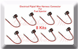 8 Kits Pigtail Wire  Connector of Fuel Injector Fits:Ford E150 E250  F250  V8