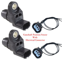Set 2 Camshaft Position Sensor W/ Connectors Fits:Acura RDX RSX TSX Civic CR-V