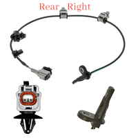 4x ABS Wheel Speed Sensor + Connectors  Front Rear L/R Fits Crosstrek 1Forester
