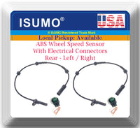 2 x ABS Wheel Speed Sensor W/ Connector Rear L/R Fits 525 535 540 640 650 M5 M6