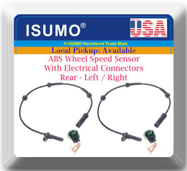 2 x ABS Wheel Speed Sensor W/ Connector Rear L/R Fits 525 535 540 640 650 M5 M6