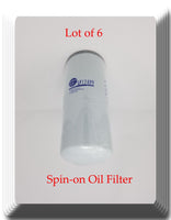 6 x Engine Oil Filter VLF17499 Fits: IC Busses IHC Navistar Trucks 7.6L 9.3L