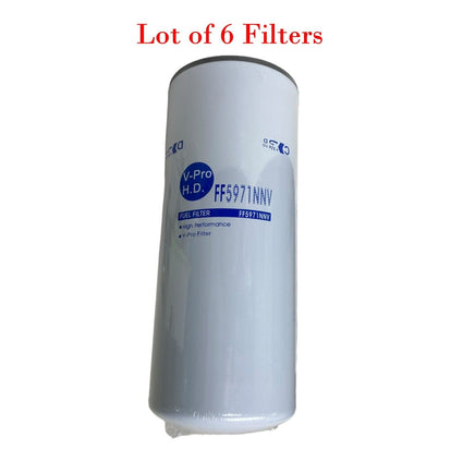 6 X Fuel Filter FF5971NN/5575143 Fits HD Trucks W/Cummins Engine X15 14.9L 2020+