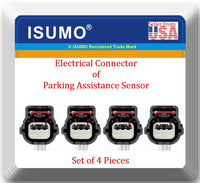 4 x Connector of Parking Assistance Sensor PPS45 Fits: Chrysler Dodge Jeep Ram