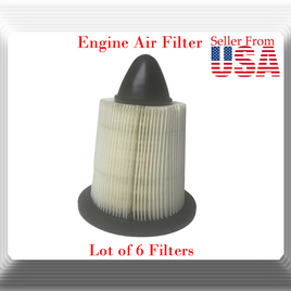Lot 6 Engine Air Filter MA4877 Fits Ford Contour 2.5L Mustang 3.8L 3.9L 5.L 5.8L