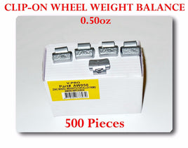 500 Pcs CLIP-ON Wheel Weight Balance 0.50oz 1/2 oz AWZ0.50 OZ Lead Free