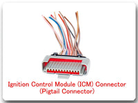 12 Wires Ignition Control Module Pigtail Connector  Fits: Ford Lincoln Mercury