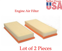 4 Pcs Air Intake Hose & Air Filter  L/R Fits: Mercedes S400 2010-2013 S500 07-10