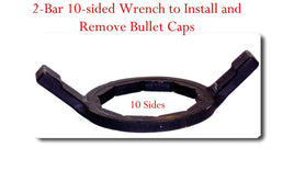 10-sided Wrench to Install and Remove Bullet Caps / Bullet Wrench Tire Tool