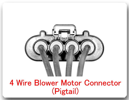  4 WireBlower Motor Resistor Pigtail Connector Fits: Ford Lincoln Mercury