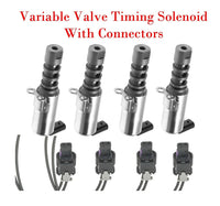4 x Variable Valve Timing Solenoid & Connectors Fits A4 A5 A6 A6 Quattro Q5 S5