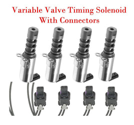 4 x Variable Valve Timing Solenoid & Connectors Fits A4 A5 A6 A6 Quattro Q5 S5