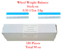 12 Box Stick On Wheel Weight Balance 0.50 oz 1/2oz 14g Total 2160 Pcs . 1080 oz