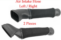 4 Pcs Air Intake Hose & Air Filter  L/R Fits: Mercedes S400 2010-2013 S500 07-10