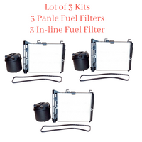 3 Kit , 6 FiltersFuel Filter -Diesel Filters Fits Ford 2017-2025 V8 6.7L