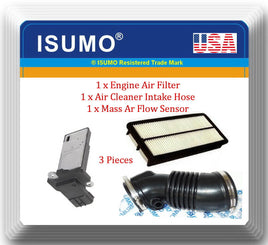 3 Pcs Mass Air Flow Sensor, Air Intake Hose & Air Filter Fits:Odyssey 2007-2010