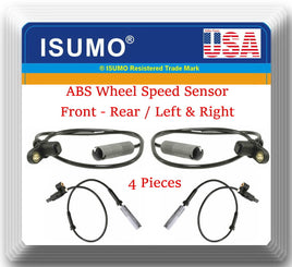 4 x ABS Wheel Speed Sensor Front-Rear Left/Right For BMW   320 323 325 328