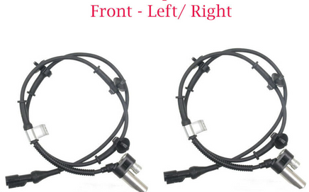 2 x ABS Wheel Speed Sensor w/Connectors Front L/R Ford Lincoln Mazda RWD