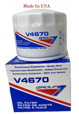 12x Oil Filter V4670 Made In USA Fits: Ford Freightliner Hino International Mack