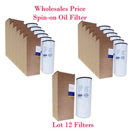12 X Oil Filter LF14000NN Comparison W/LF9000 LF9001 LF9080 LF14001NN WL10107