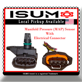 Manifold Absolute Pressure  Map Sensor W/Connector  Fits Alf Romer Porsche GM