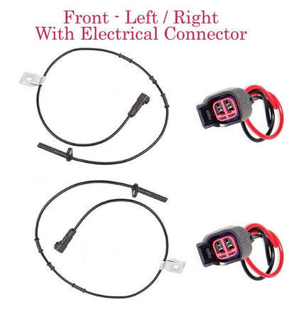 4x ABS Wheel Speed Sensor & Connectors Front L/R Fits Equinox Terrain 2010-2017