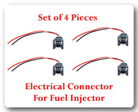 Set 4 Kit Electrical Connector for Fuel Injector FJ21 Fits Eagle Ford Mercury