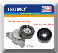 2 Pcs Belt Tensioner Assy & Tensioner Pulley Fits: Aveo Pontiac Wave Swift+ 2004