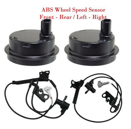 4x ABS Wheel Speed Sensor + Connectors Front Left/Right Fits Corolla Matrix Vibe