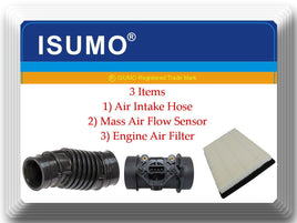 3 Items Air Intake Hose+Mass Air Flow Sensor+ Air Filter Fits Sportage 1995-2002