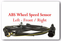 1 ABS Wheel Speed Sensor W/Connector  Front L/R Fits: Infiniti FX50 G25 G35 G37