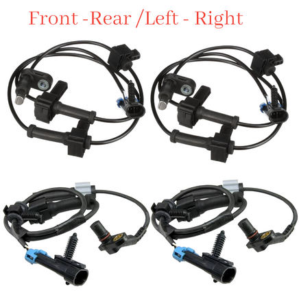 4 X ABS Wheel Speed Sensor Front - Rear L & R Fits: Silverado Sierra 2500 09-10