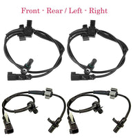 4 x ABS Wheel Speed Sensor & Connectors Front Rear Fits Chevrolet GMC 2014-2019